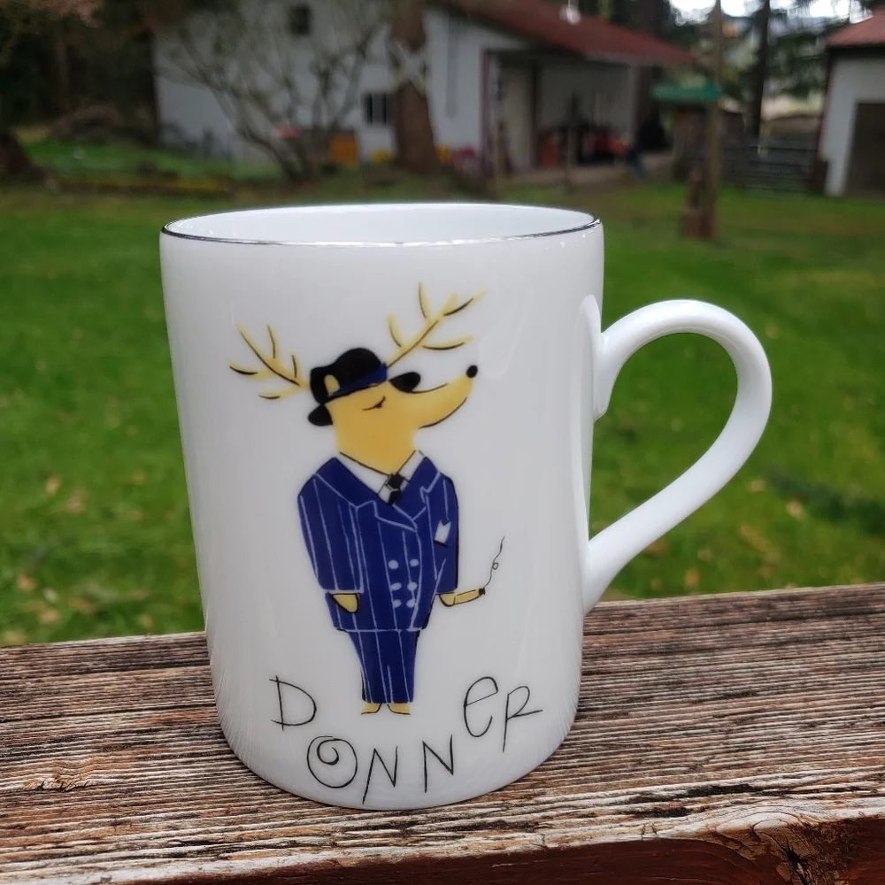 Pottery Barn Reindeer 'Donner' Mug